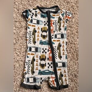 Little Sleepies Race Car Romper